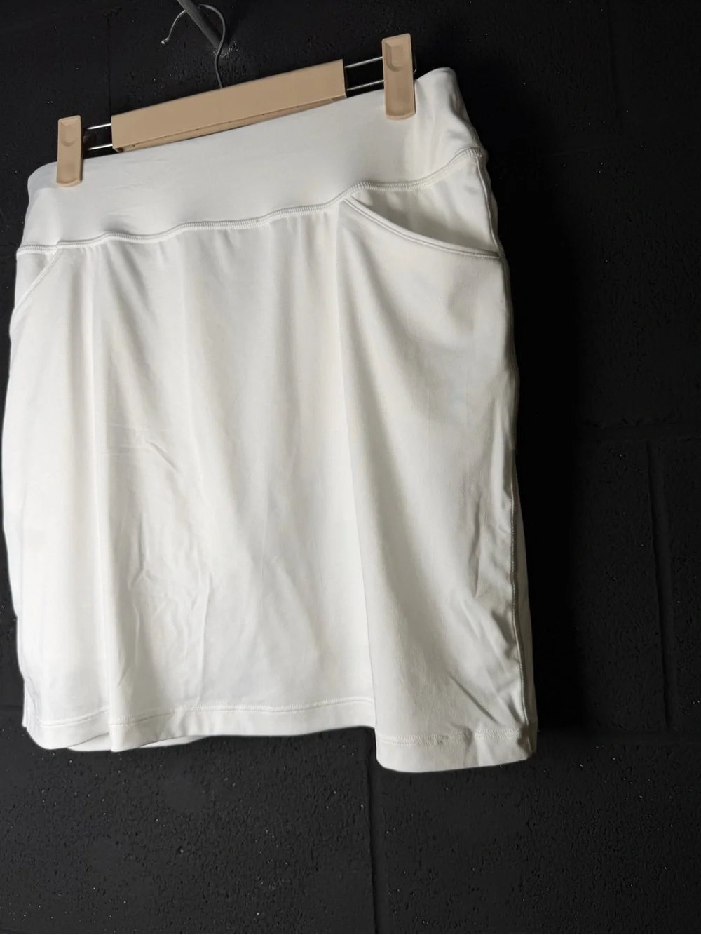 Coolibar White UPF50+ Active Skirted Tennis Skirts with Shorts - Small
